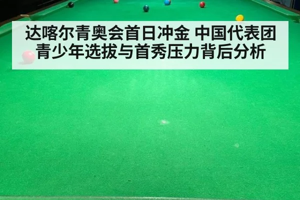 达喀尔青奥会首日冲金 中国代表团青少年选拔与首秀压力背后分析